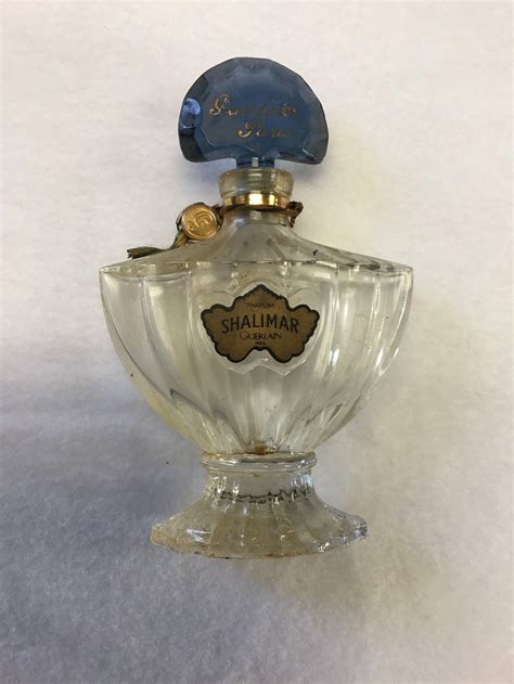 vintage shalimar perfume bottle.